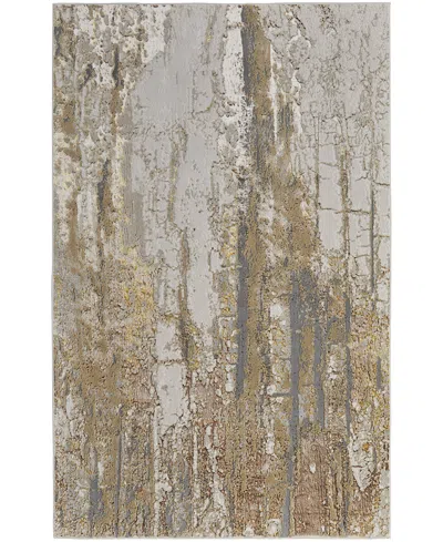 Feizy Aura Aur39lmf Area Rug, 1'8 X 2'10 In Ivory/gold