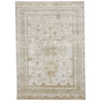 Feizy Aura Persian Indoor Gold Area Rug 3738f 6'-7" X 9'-6" In Brown