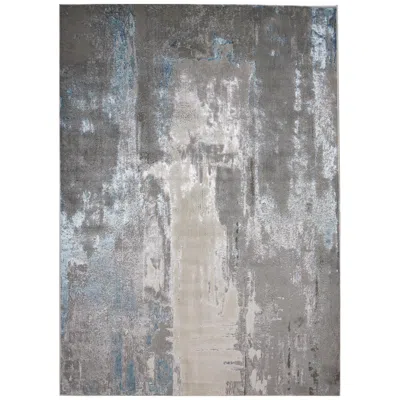 Feizy Azure Abstract Indoor Gray Area Rug 3406f 8' X 10'
