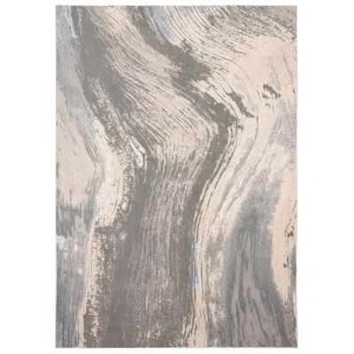 Feizy Azure Abstract Indoor Gray Area Rug 3524f 5' X 8'