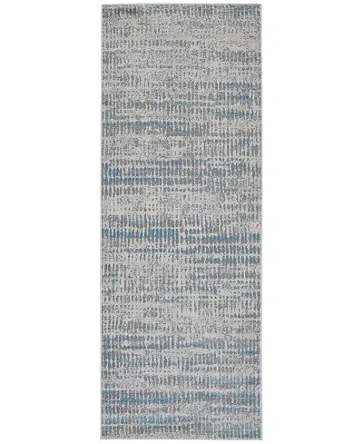 Feizy Azure Azr3402f Runner Area Rug, 2'10 X 7'10 In Blue/gray