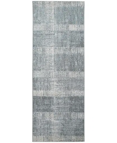 Feizy Azure Azr3413f Runner Area Rug, 2'10 X 7'10 In White/gray