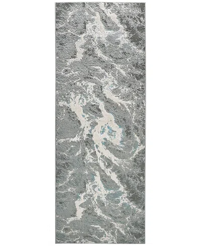 Feizy Azure Azr3539f Runner Area Rug, 2'10 X 7'10 In Silver