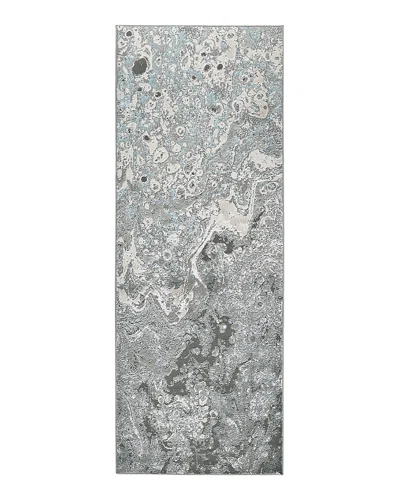 Feizy Azure Runner Area Rug, 2'10 X 7'10 In Silver/blue