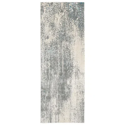 Feizy Azure Watercolor Indoor Gray Area Rug 3401f 2'-10" X 7'-10" In Blue