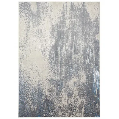 Feizy Azure Watercolor Indoor Gray Area Rug 3401f 5' X 8'
