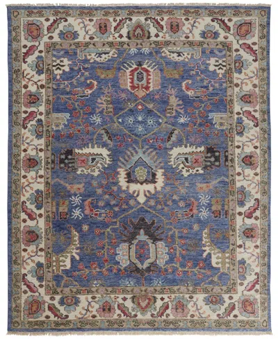 Feizy Beall R6708 5'6" X 8'6" Area Rug In Blue,red