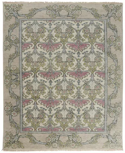 Feizy Beall R6714 2' X 3' Area Rug In Gray,pink