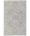Feizy Belfort 8698778f Area Rug, 2' X 3' In Ivory/charcoal