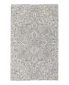 Feizy Belfort 8698778f Area Rug, 8' X 10' In Ivory/charcoal