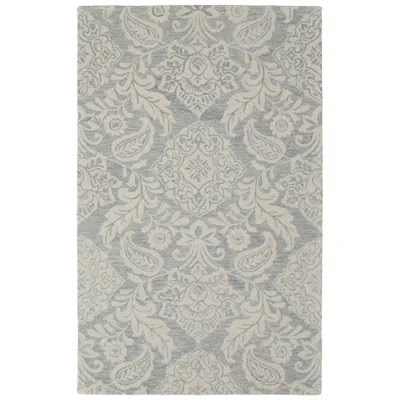 Feizy Belfort Medallion Hand Tufted Blue Area Rug 2' X 3'