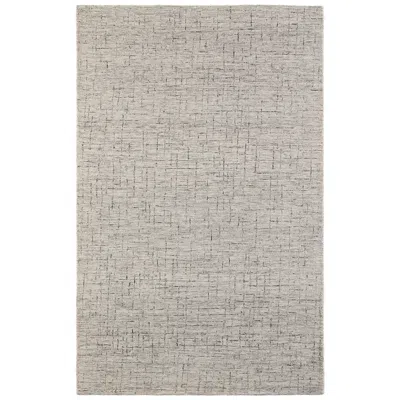 Feizy Belfort Solid Hand Tufted Ivory Area Rug 8' X 10' In Gray