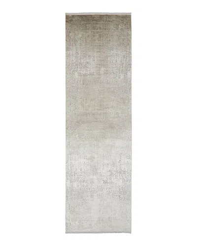 Feizy Cadiz 39fwf Runner Area Rug, 3'1 X 10' In Beige Gray