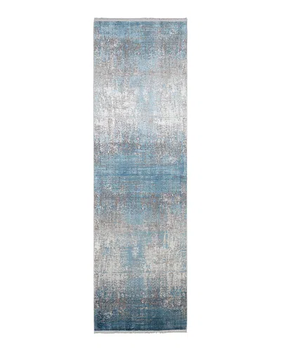 Feizy Cadiz 39fwf Runner Area Rug, 3'1 X 10' In Blue Gray