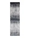 Feizy Cadiz 39fwf Runner Area Rug, 3'1 X 10' In Charcoal Blue