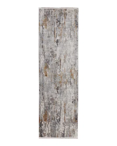 Feizy Cadiz 8663887f Runner Area Rug, 3'1 X 10' In Ivory/gray