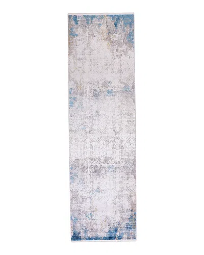Feizy Cadiz 8663889f Runner Area Rug, 3'1 X 10' In Ivory/blue