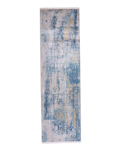 Feizy Cadiz 8663890f Runner Area Rug, 3'1 X 10' In Blue/gray