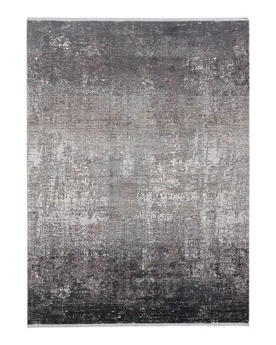 Feizy Cadiz 86639fwf Area Rug, 7'9 X 11' In Gray/black