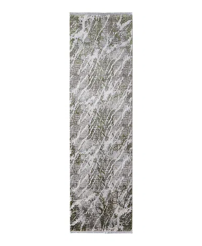 Feizy Cadiz 86639n6f Runner Area Rug, 3'1x10' In Gray