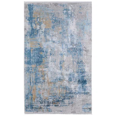 Feizy Cadiz Abstract Indoor Blue Area Rug 3890f 6'-6" X 9'-6"