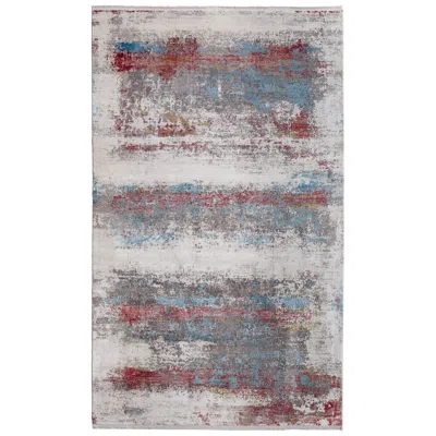 Feizy Cadiz Abstract Indoor Gray Area Rug 3902f 4'-10" X 7'-10" In Multi