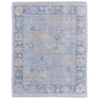 Feizy Caldwell Floral & Botanical Hand Woven Blue Area Rug 9' X 12'
