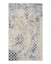 Feizy Camellia Cma39kgf Area Rug, 6'7 X 9'6 In Ivory/blue
