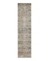 Feizy Caprio 9203958f Runner Area Rug, 2'6 X 10' In Taupe/brown