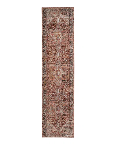 Feizy Caprio 9203960f Runner Area Rug, 2'6 X 10' In Red/ivory