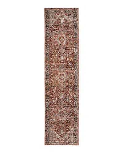 Feizy Caprio 9203960f Runner Area Rug, 2'6 X 8' In Red/ivory