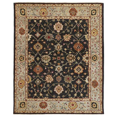 Feizy Carrington Oriental Hand Knotted Black Area Rug 2' X 3'