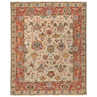 Feizy Carrington Oriental Hand Knotted Ivory Area Rug 2' X 3'