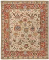 Feizy Carrington R6805 3'6" X 5'6" Area Rug In Beige,rust