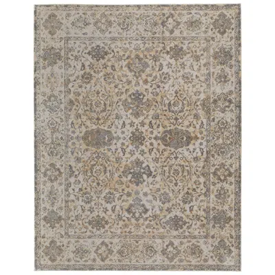 Feizy Celene Bordered Indoor Ivory Area Rug 39l0f 7'-9" X 10'