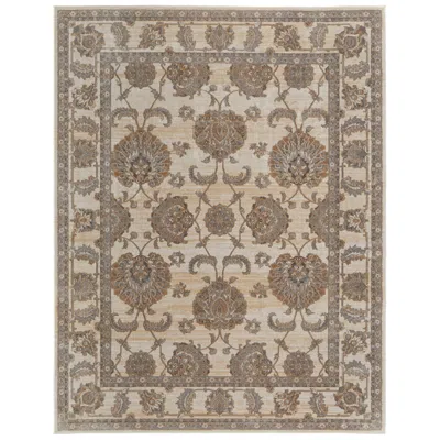 Feizy Celene Bordered Indoor Tan Area Rug 39kzf 3'-9" X 5'-7"