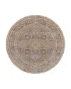 Feizy Celene Cel39kxf Round Area Rug, 7'9 X 7'9 In Beige/gray