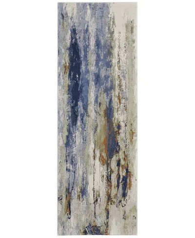 Feizy Clio 39k1f 2'9"x7'10" Runner Area Rug In Blue