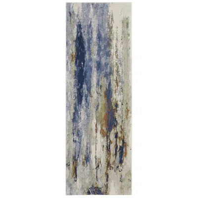 Feizy Clio Abstract Indoor Blue Area Rug 39k1f 2'-9" X 7'-10" Runner