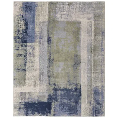 Feizy Clio Abstract Indoor Blue Area Rug 39k3f 3'-10" X 6'