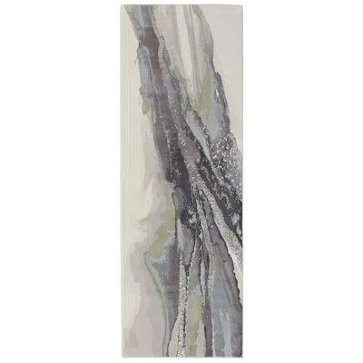 Feizy Clio Abstract Indoor Green Area Rug 39k2f 2'-9" X 7'-10" Runner