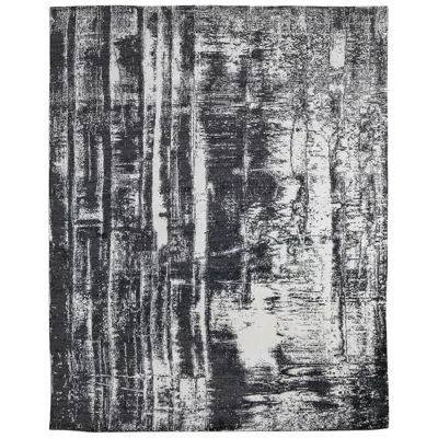 Feizy Coda Abstract Hand Woven Black Area Rug 2' X 3'