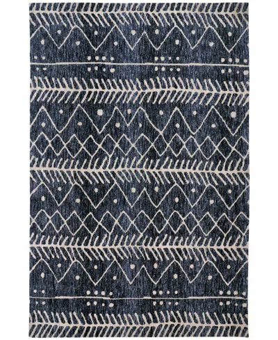 Feizy Colton 8318f 3'6"x5'6" Area Rug In Blue,ivory
