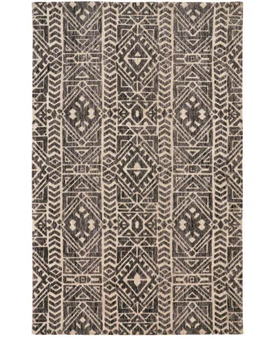 Feizy Colton 8627f 5'x8' Area Rug In Gray,black