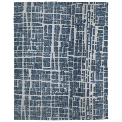 Feizy Colton Abstract Indoor Blue Area Rug 8a58f 5' X 8'