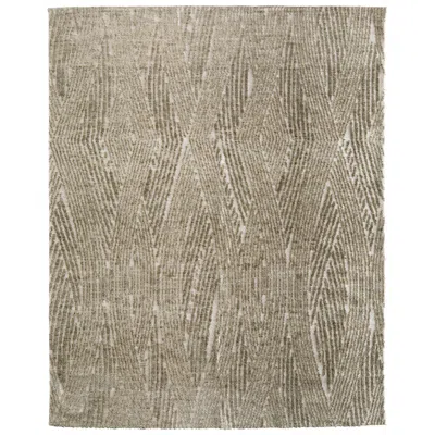 Feizy Colton Abstract Indoor Green Area Rug 8a53f 5' X 8' In Brown