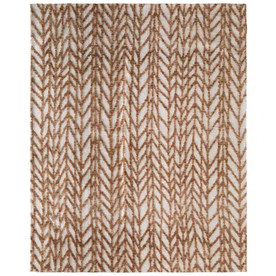 Feizy Colton Chevron Indoor Brown Area Rug 8a55f 8' X 10'