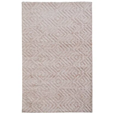 Feizy Colton Diamond Indoor Pink Area Rug 8792f 8' X 10' In Brown