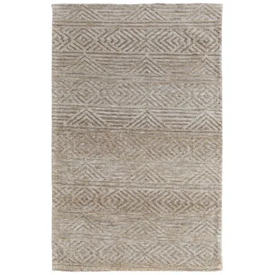 Feizy Colton Geometric Indoor Tan Area Rug 8791f 2' X 3' In Neutral