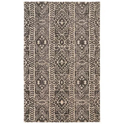 Feizy Colton Southwestern Indoor Gray Area Rug 8627f 5' X 8' In Brown